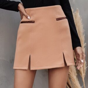 Shein Split Hem Straight Skirt