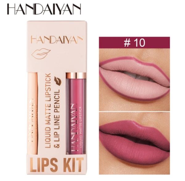 handaiyan liquid matte lipstick & lip line pencil