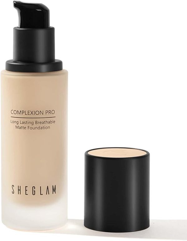 SHEGLAM COMPLEXION PRO LONG LASTING BREATHABLE MATTE FOUNDATION-CHESTNUT