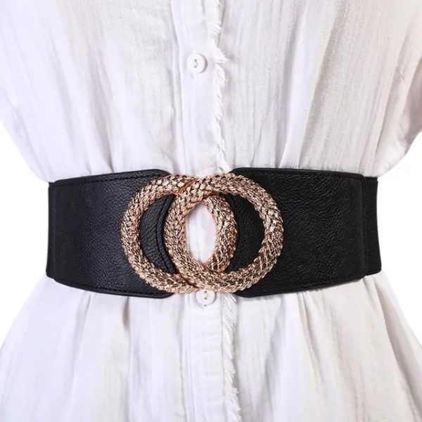 Fashion Casual Leather Waistband Ladies