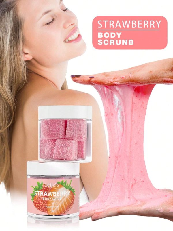 150g Strawberry Exfoliating Body ScrubSkin Care Exfoliating Scrub For Women - Moisturizing Body Polish Scrub For Skin, Cellulite, Dead Skin