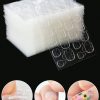 SHEIN 50 Sheets/1200pcs Super Sticky Jelly Glue Nail Stickers, No Trace, Ultra Thin, Waterproof