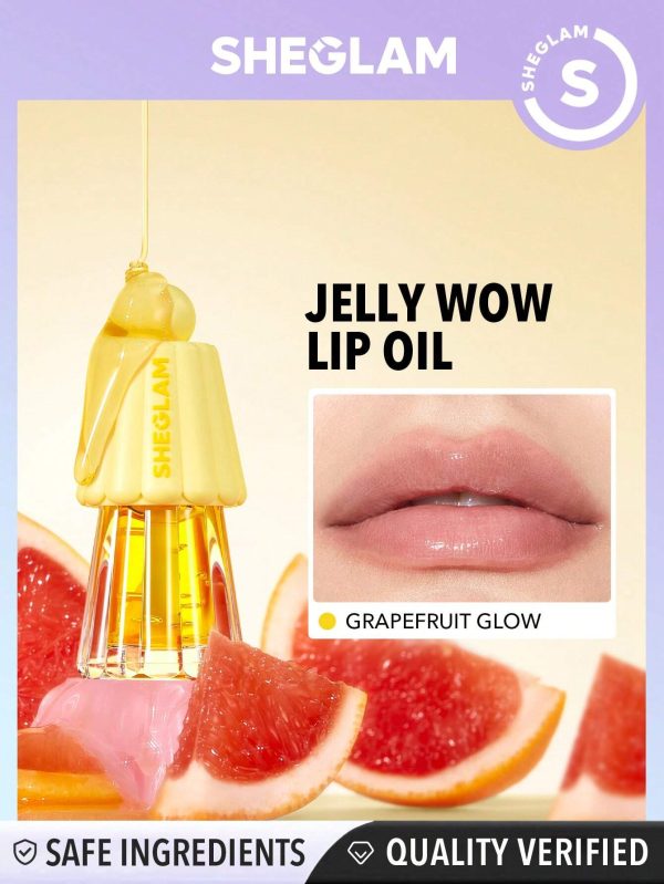 SHEGLAM Jelly Wow Hydrating Lip Oil-Grapefruit Glow