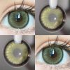 SHEIN 1 Pair Color Contact Lenses, Green, 14.5mm Decorative Disposable Contact Lenses