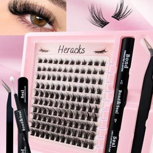 SHEIN 120Pcs Individual Cluster Lashes 8-16mm Mix Segmented Individual False Eyelashes Extension Kit