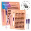 SHEIN Azenlo Cluster Lashes 144 Individual Lashes Clusters Eyelash KIT