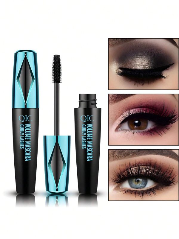 5D Silk Fiber Big Eye Lash Mascara, Mascara Black Volume And Length Intense Long Lasting, Waterproof No Clumping, Lengthening Volumizing Luxuriously Longer Mascara For Mother's Day,Women Summer Gift