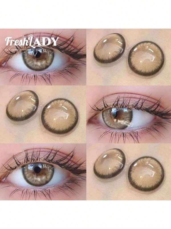 Freshlady Dawn Brown Colored Contact Lenses 1 Year Disposable