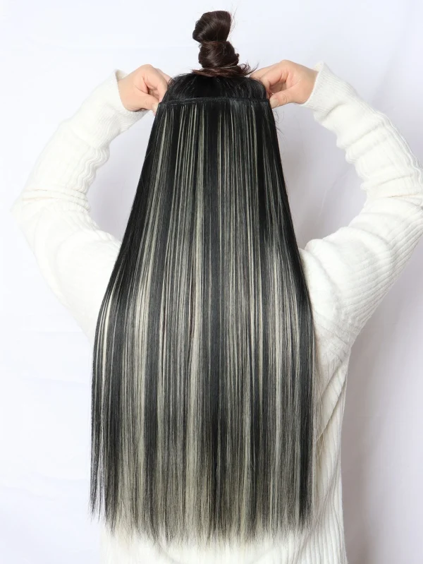 SHEIN Clip In Long Straight Synthetic Hair Extension