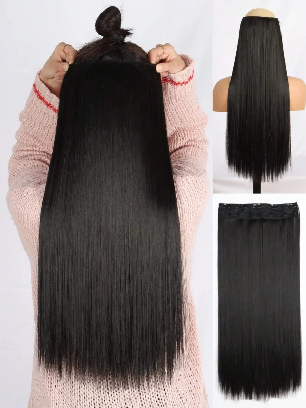 SHEIN Clip In Long Straight Synthetic Hair Extension