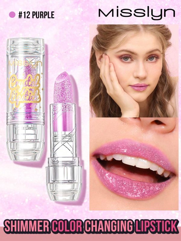 SHEIN Misslyn SHIMMER COLOR CHANGING LIPSTICK, Temperature Changing Lipstick