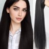 SHEIN Synthetic Long Straight Headband Half Wig Clip In Hair Extension