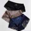 SHEIN 3pcs Set Ladies' Sexy Ice Silk Triangle Panties