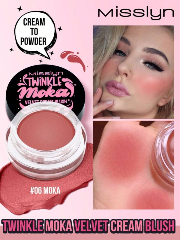 SHEIN Misslyn Twinkle Moka Plush Cream Blush Cream To Powder